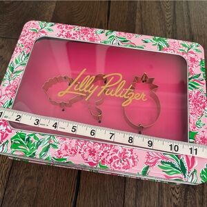 Lilly pullitzer cookie exchange kit cookie cutters tin